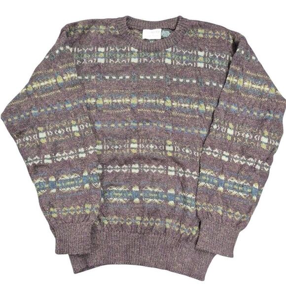 VTG 90s JP Tilford for Harry Rosen 100% Alpaca Mens Sweater Sz S - Picture 1 of 5